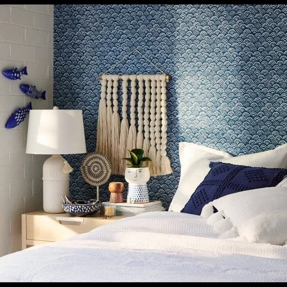 18" x 24" Hand Made Cotton Wall Art Cream - Opalhouse - Picture 4 of 5